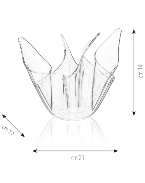 Drappeggi Kleine mehrfarbige Vase - 21x17xH14 cm