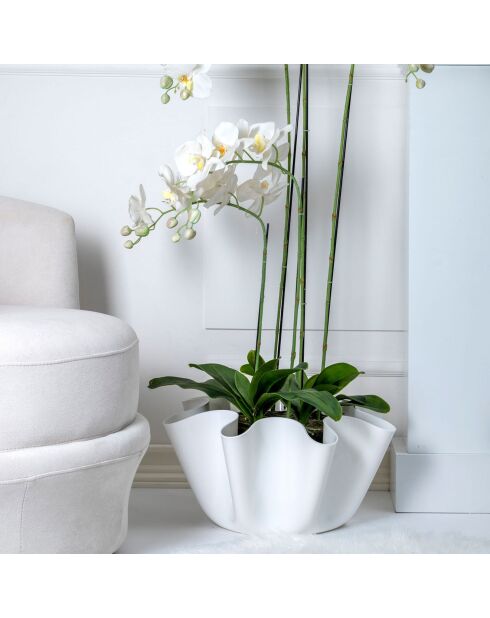 Vase Drappeggi Big  blanc - 45x47xH27 cm