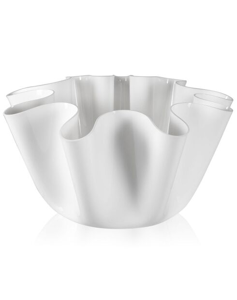 Vase Drappeggi Big  blanc - 45x47xH27 cm