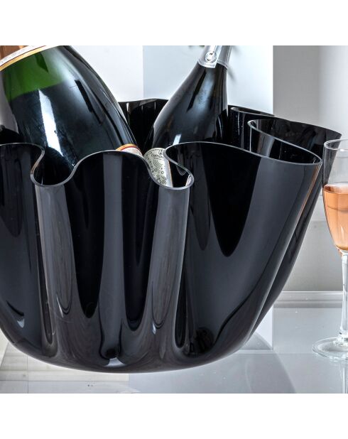 Vase Drappeggi Big  noir - 45x47xH27 cm