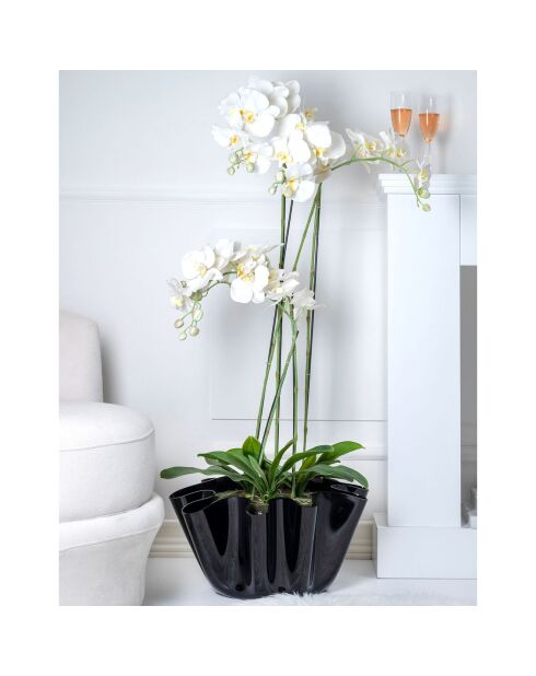 Vase Drappeggi Big  noir - 45x47xH27 cm