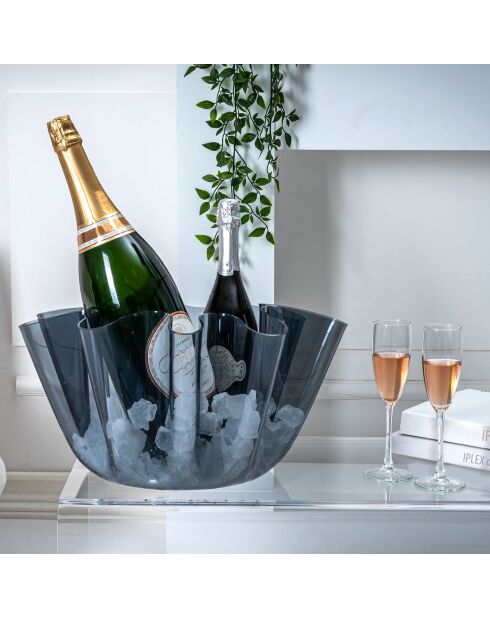 Vase Drappeggi Big  fumé - 45x47xH27 cm