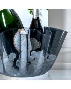 Vase Drappeggi Big  fumé - 45x47xH27 cm