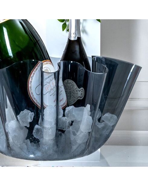 Vase Drappeggi Big  fumé - 45x47xH27 cm