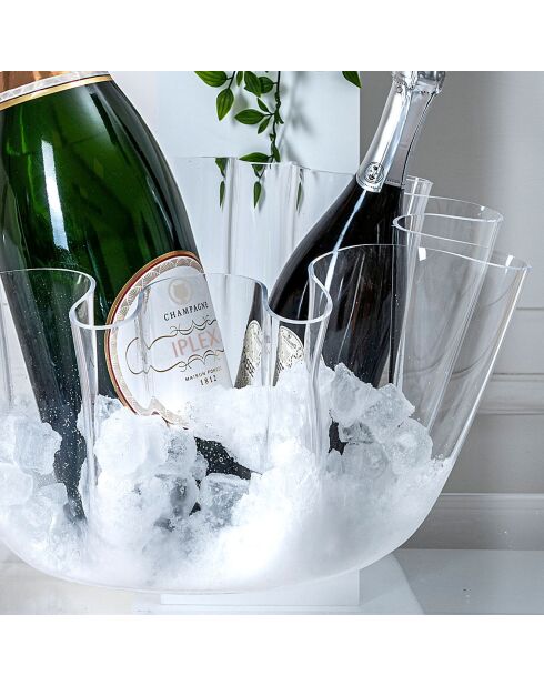 Vase Drappeggi Big  transparent - 45x47xH27 cm