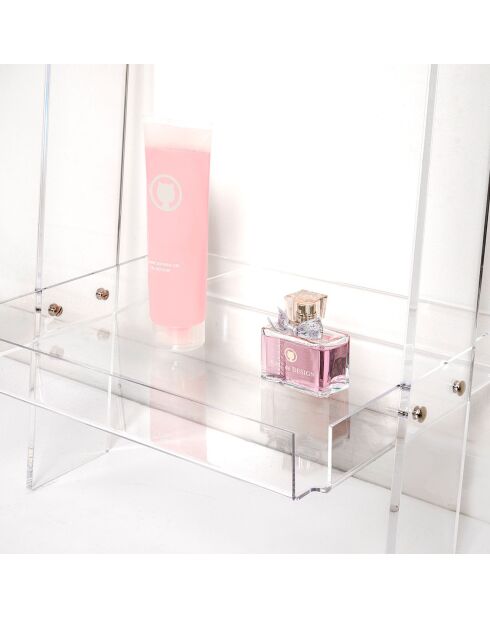 Etagère Clio Small transparente - 39.5x30xH100 cm