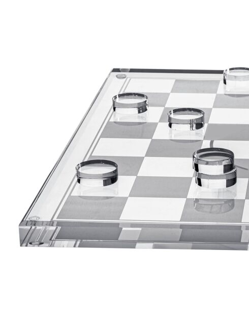 Echiquier Gukesh transparent - 50x50xH2.5 cm