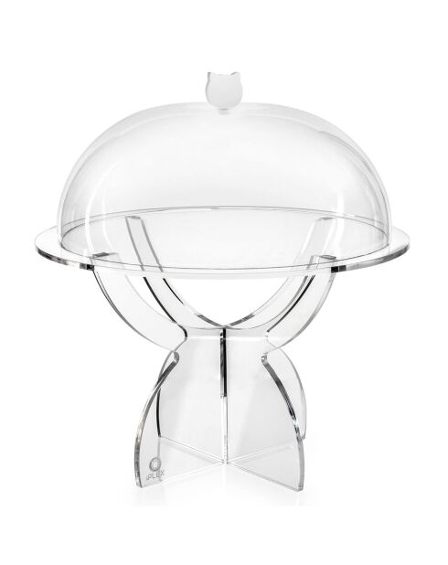 Présentoir à gâteaux Stand Small transparent - 27x27xH29 cm