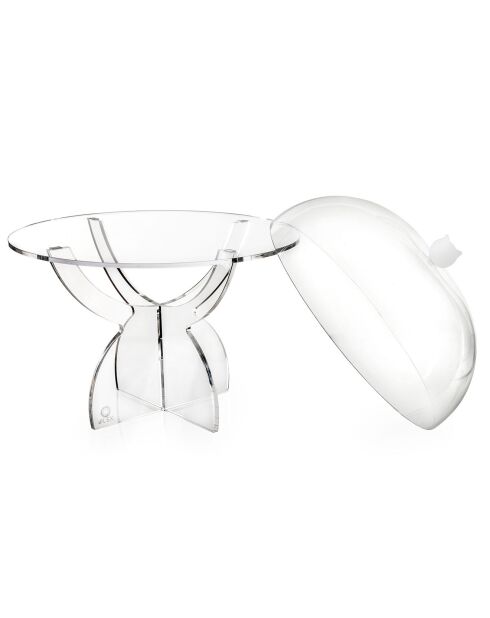 Présentoir à gâteaux Stand Small transparent - 27x27xH29 cm