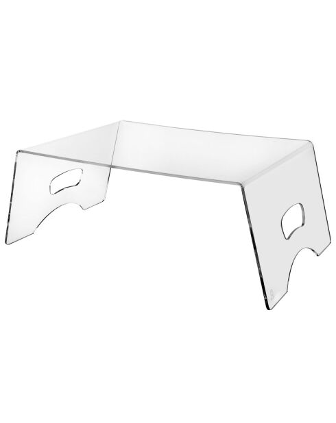 Table de petit-déjeuner Serving transparente - 50.5x33xH20 cm