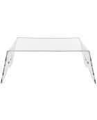 Table de petit-déjeuner Serving transparente - 50.5x33xH20 cm