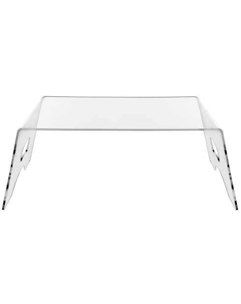 Tavolo da portata per colazione trasparente - 50,5x33xH20 cm
