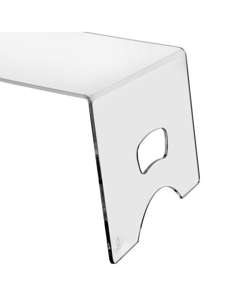 Tavolo da portata per colazione trasparente - 50,5x33xH20 cm