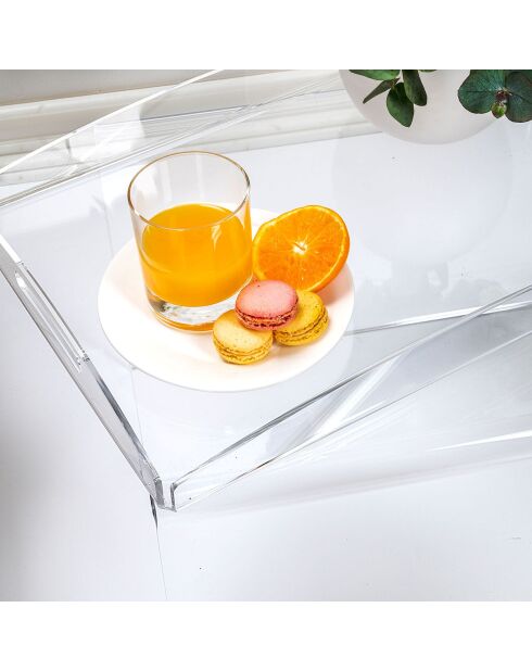Plateau Serving Big transparent - 45.5x32xH6 cm