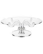 Présentoir à gâteaux Bon Ton Low transparent - 50x50xH17.5 cm