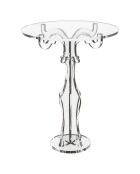 Présentoir à gâteaux Bon Ton High transparent - 27x27xH35 cm