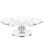 Présentoir à gâteaux Bon Ton Venice Low transparent - 50x50xH17.5 cm