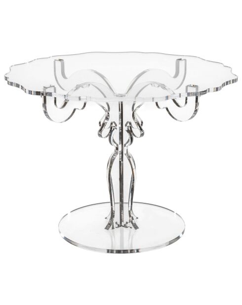 Soporte para tartas Bon Ton Venice Medium transparente, 35 x 35 x 25 cm