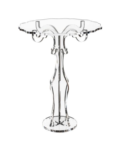 Soporte alto transparente para tartas Bon TonVenice, 27 x 27 x 35 cm