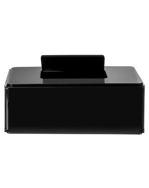 Boîte à mouchoirs Calipso noire - 25x12xH9 cm