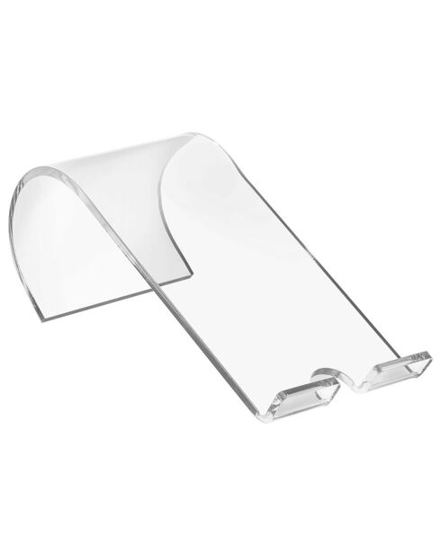 Support pour smartphone Smartwork transparent - 8.5x18.5xH7.5 cm