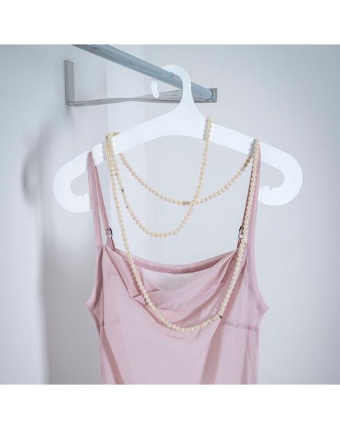 Gancio appendiabiti bianco - 40x0,3xH23 cm