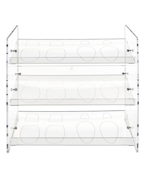 Étagère à chaussures Scarpe Diem transparente - 50.5x31xH50 cm