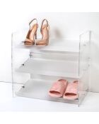 Étagère à chaussures Scarpe Diem transparente - 50.5x31xH50 cm