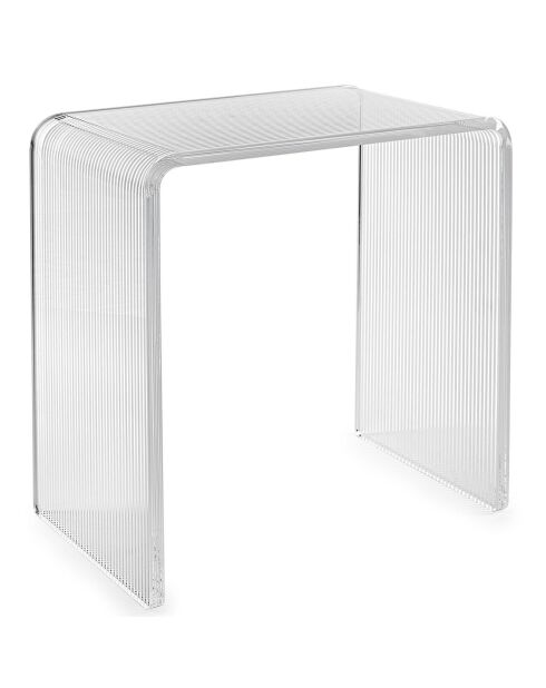 Tabouret Clio transparent - 41x22xH46 cm