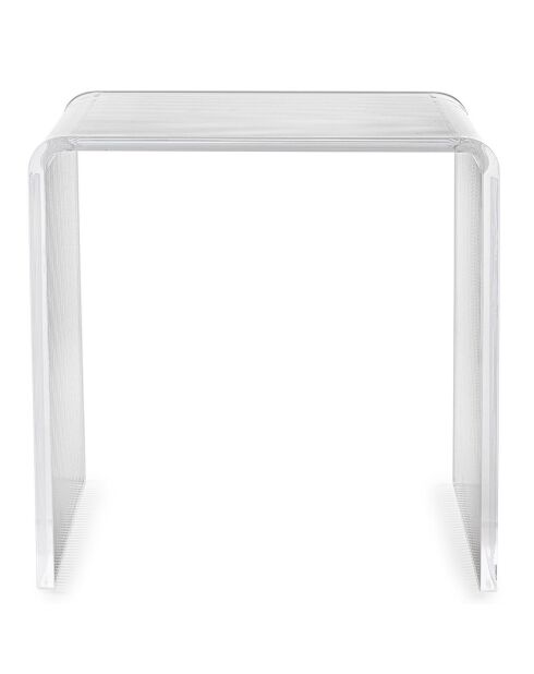 Sgabello trasparente Clio - 41x22xH46 cm