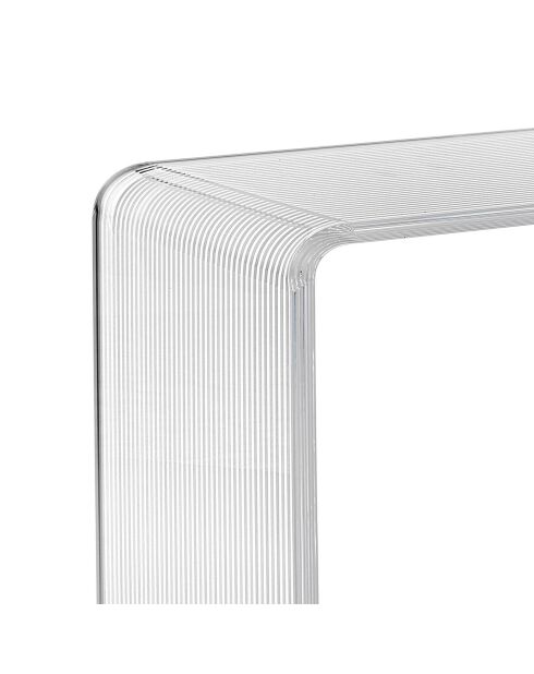 Sgabello trasparente Clio - 41x22xH46 cm
