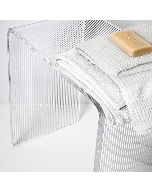 Sgabello trasparente Clio - 41x22xH46 cm