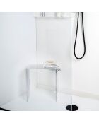 Tabouret Clio transparent - 41x22xH46 cm