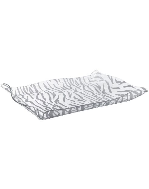 Plateau Drappeggi Small Animalier transparent - 41x31xH5 cm