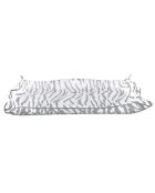 Plateau Drappeggi Small Animalier transparent - 41x31xH5 cm