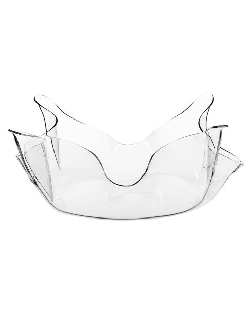 Présentoir/Corbeille Drappeggi Big transparent - 50x50xH17.5 cm