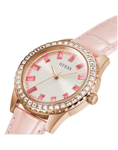 Montre Femme Sparkling en Cuir rose