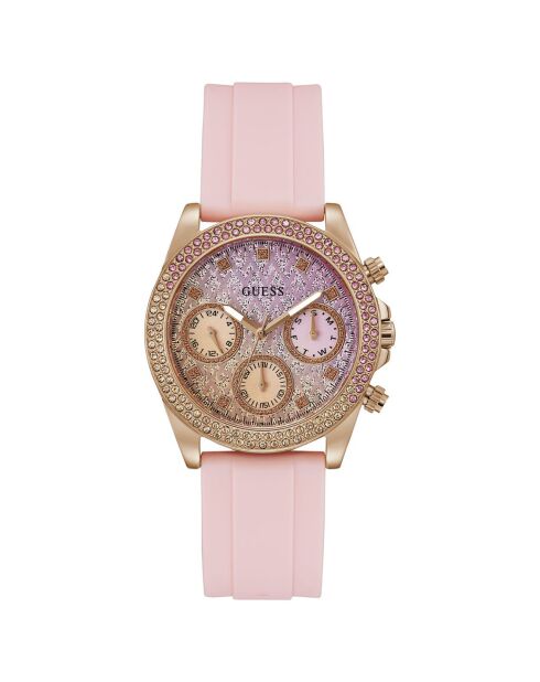 Montre Femme Sparkling en Silicone rose