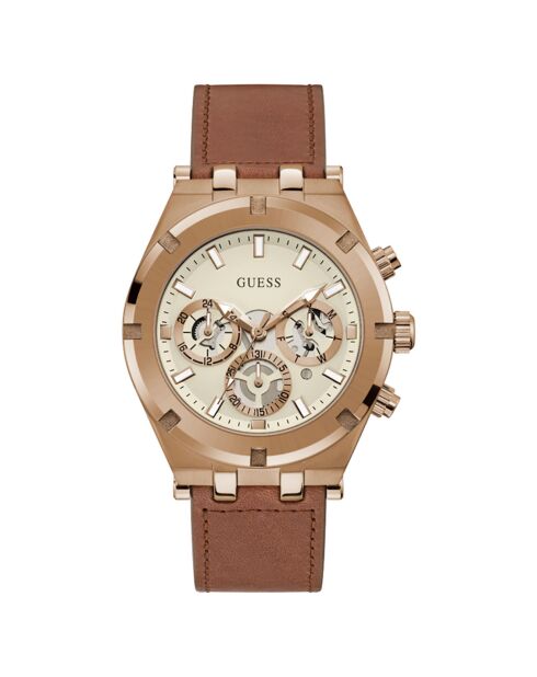 Montre Homme Continental en Cuir marron