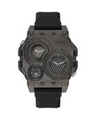 Montre Homme Compass en Silicone noire