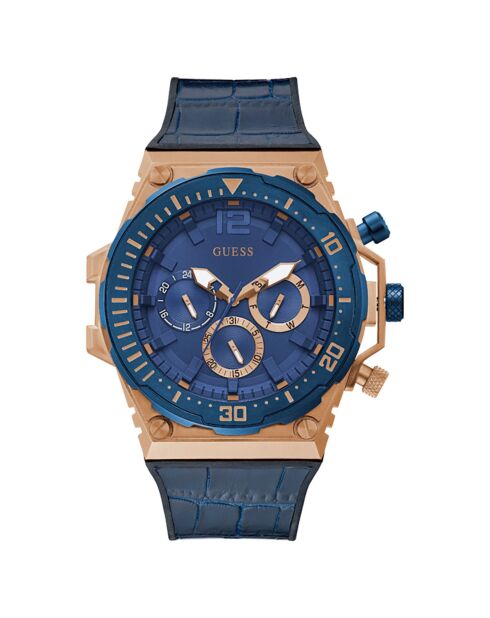 Montre Homme Venture en Cuir bleue