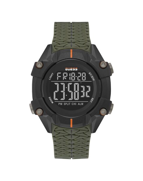 Montre Chronographe Homme Rex en Silicone verte
