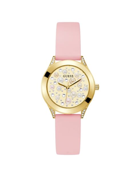 Montre Femme Pearl en Silicone rose