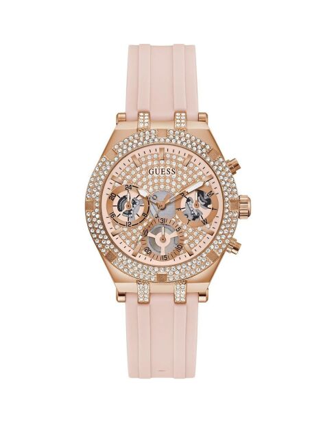Montre Femme Heiress en Silicone rose