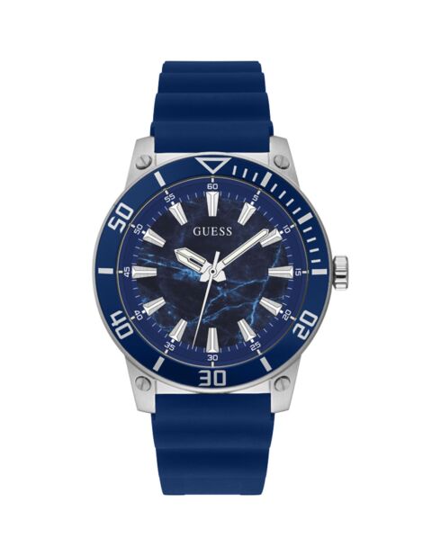 Montre Homme Sport en Silicone bleue