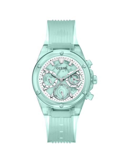 Montre Femme Athena en Silicone verte