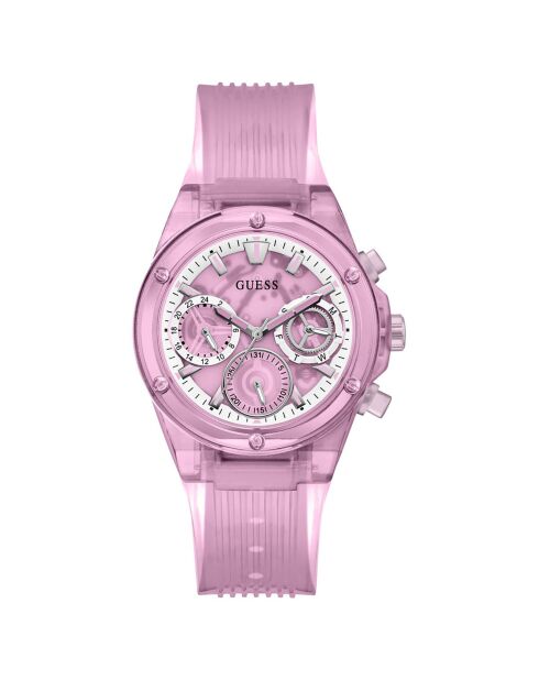 Montre Femme Athena en Silicone rose