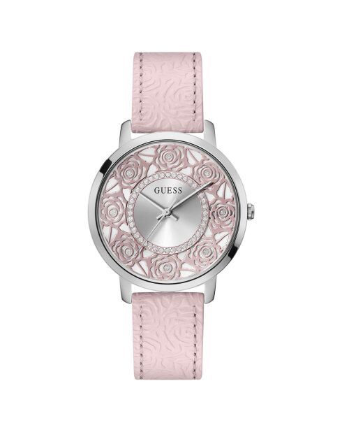 Montre Femme Dahlia en Cuir rose