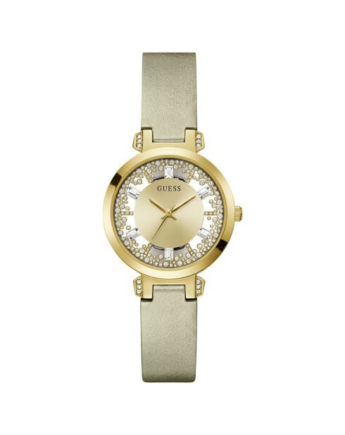Montre Femme en Silicone dorée