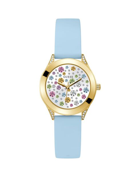 Montre Femme Mini Wonderlust en Silicone bleue